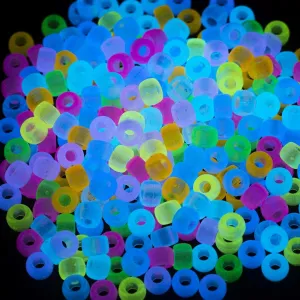 1000 Pcs Acrylic 9 Color Pony Beads for Bracelet