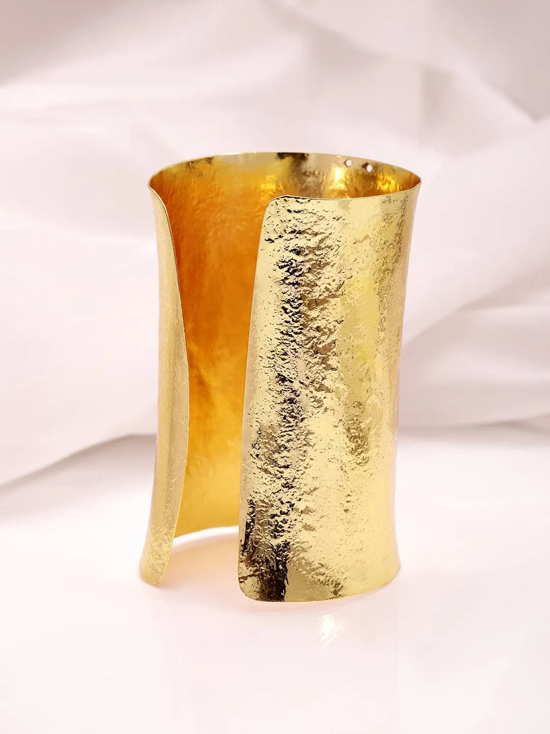 22KT Gold Plated Luxury Brass Cuff Bracelet