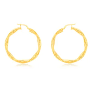 9ct Yellow Gold Silverfilled Fancy Earrings