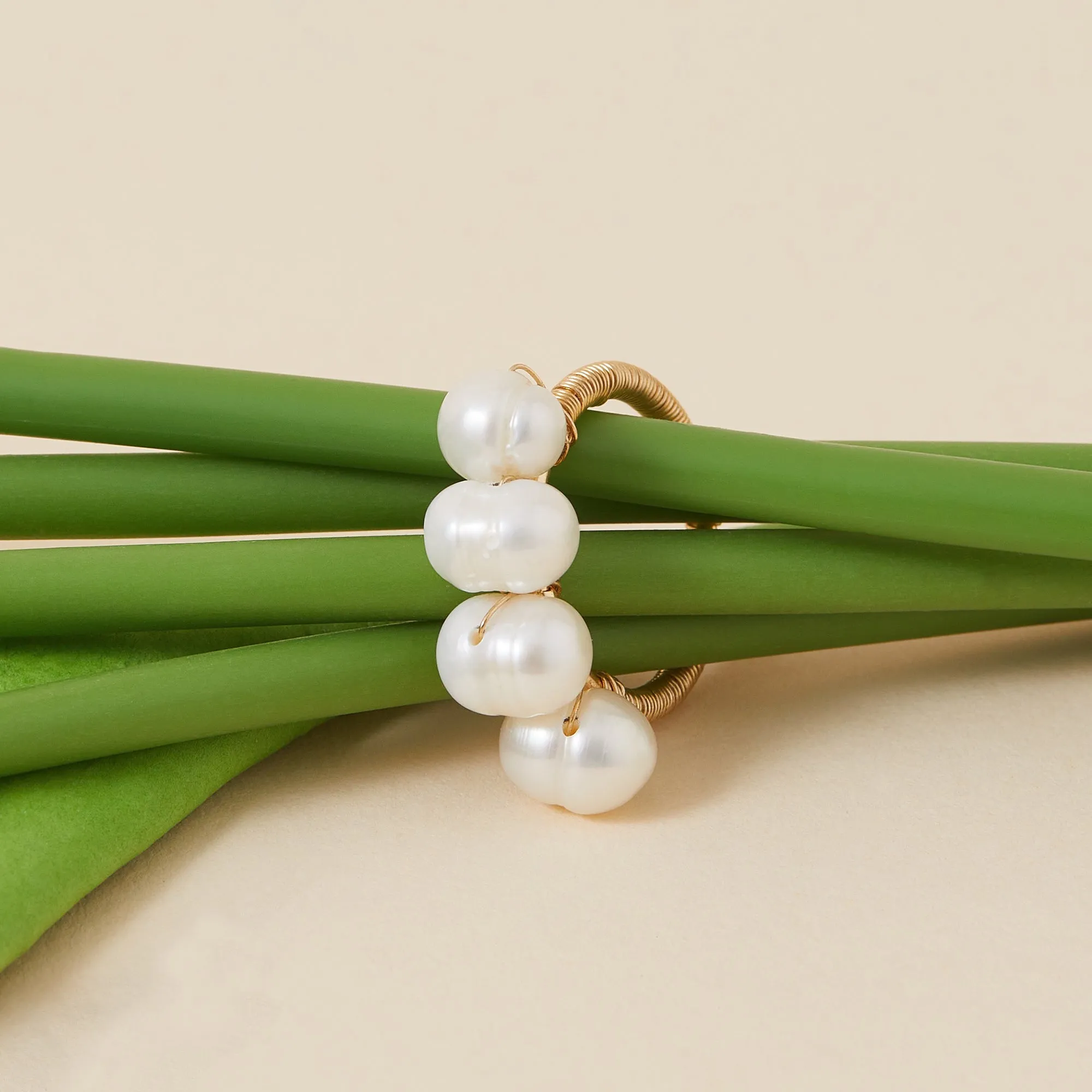 Accessorize London Women's Multi Fresh Water  Pearl Ring-Small