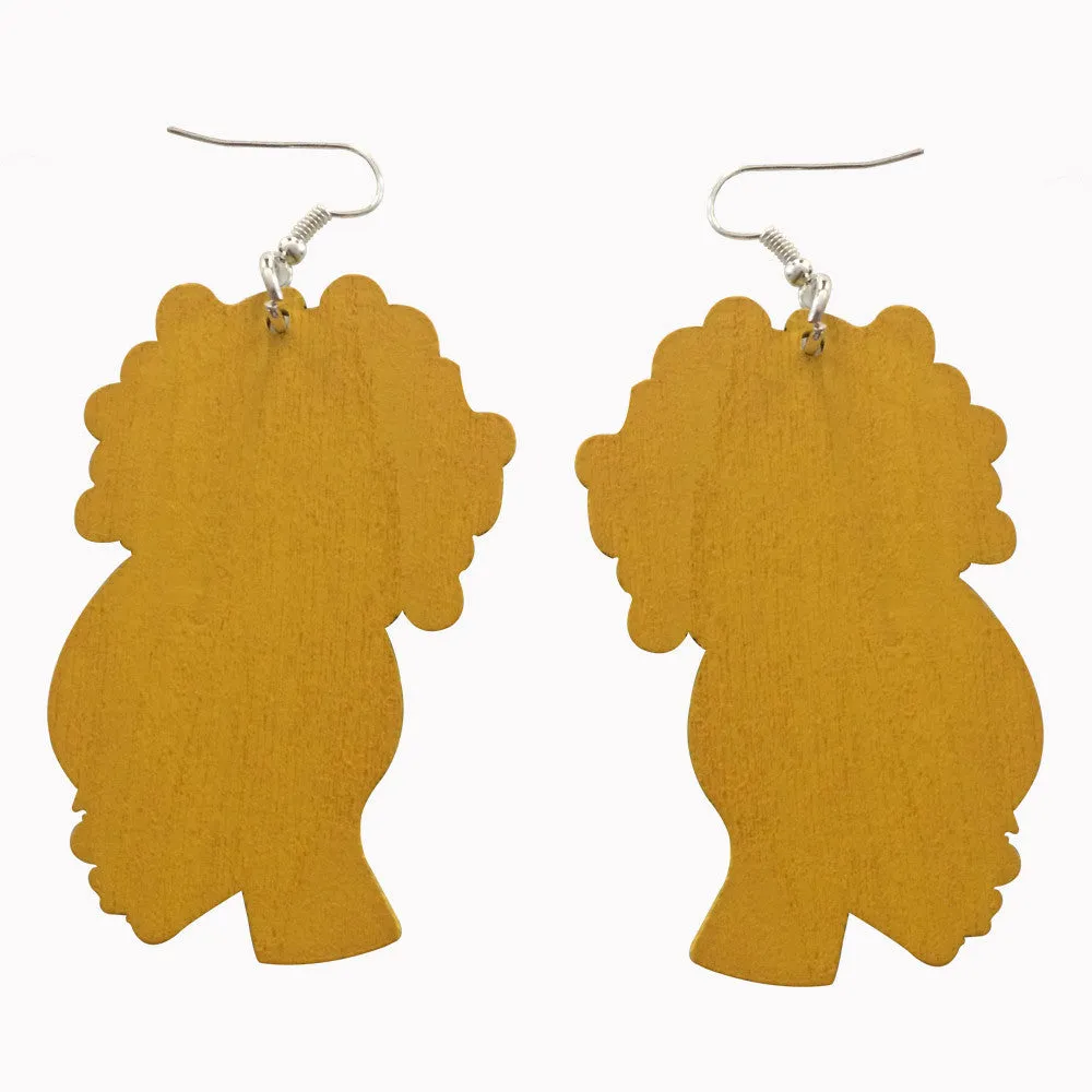 Afro Puff Earrings (6 colors) | Natural hair earrings | Afrocentric earrings | jewelry | accessories