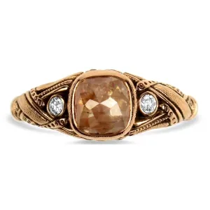 Alex Sepkus 18k Rose Gold Rustic Diamond Ring