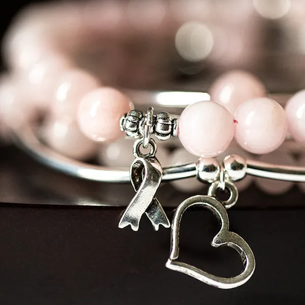 Angel Wing | Soft Bangle Charm Bracelet | Sodalite