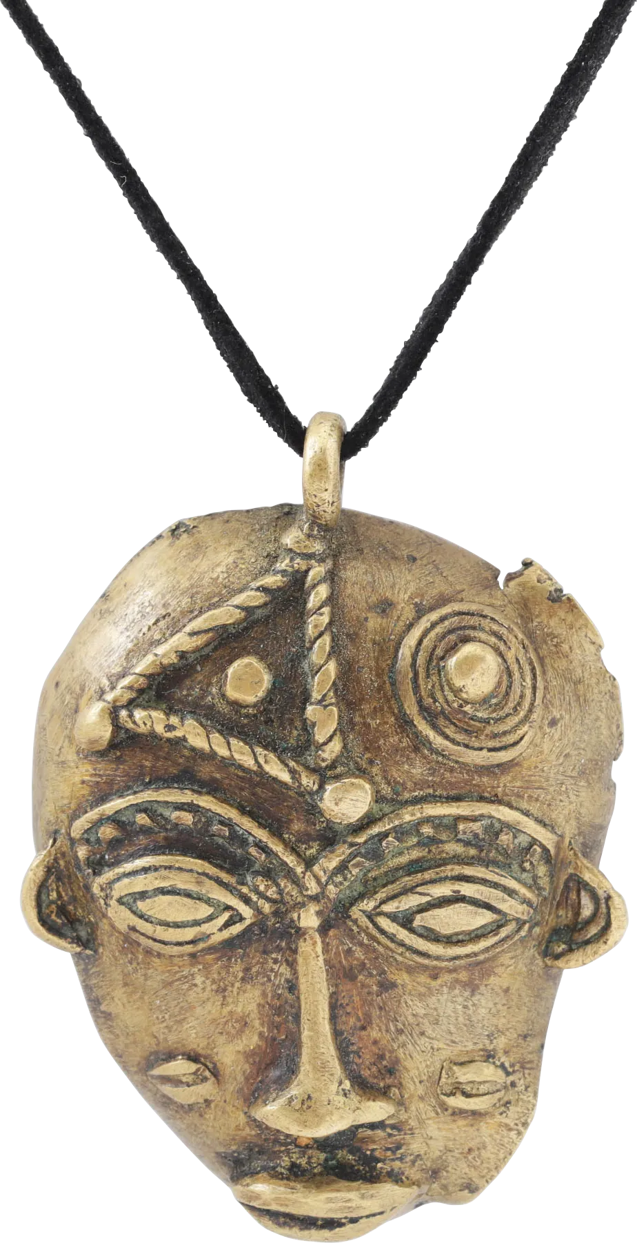 ASHANTI BRONZE MASK PENDANTS