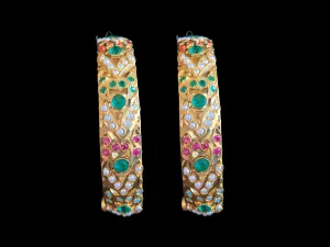 B38 Veena bangles (navratan  ) ( READY TO SHIP)