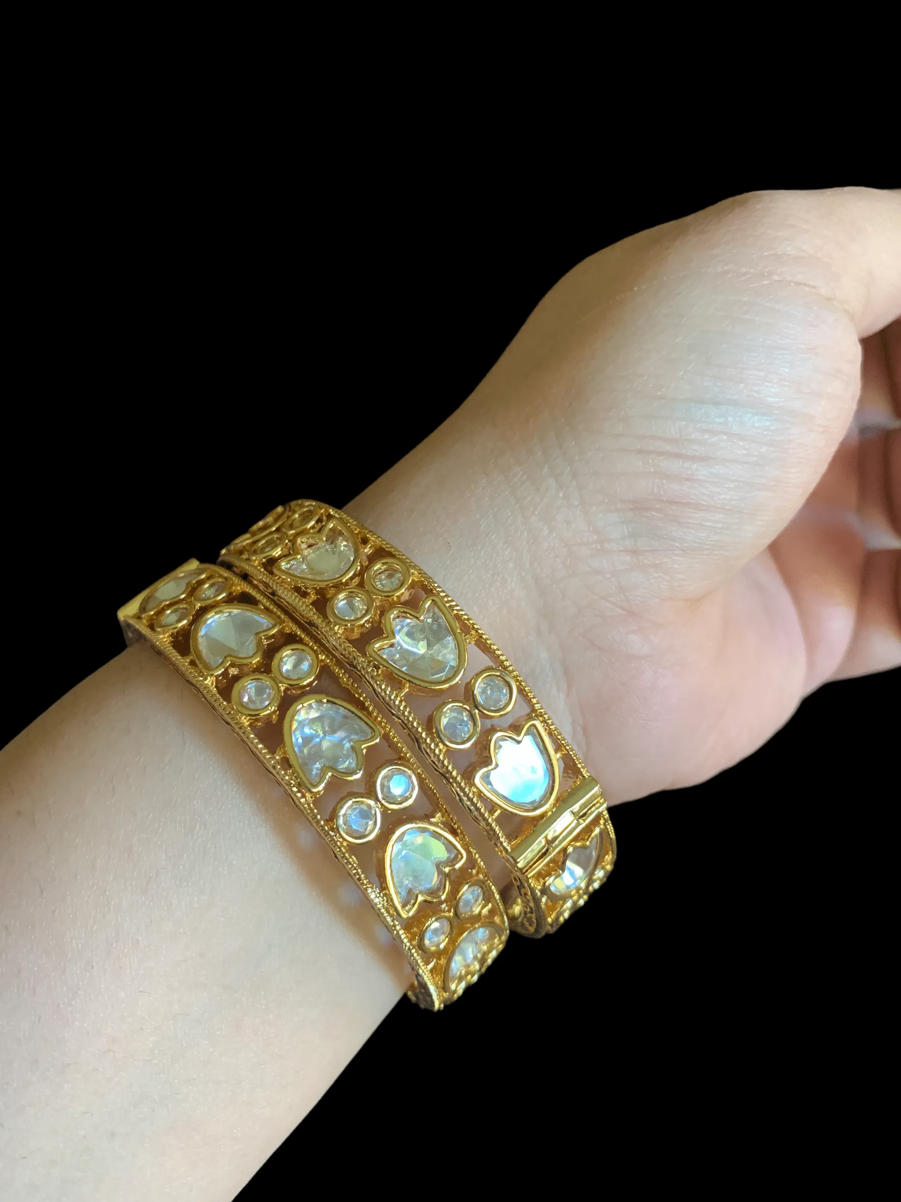 B60 NAGMA polki bangles ( READY TO SHIP)