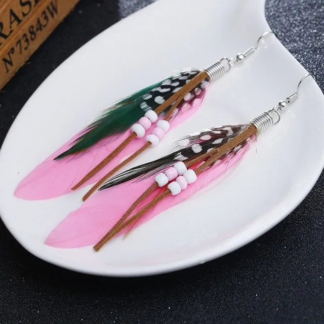 Bohemia Style Feather Earrings