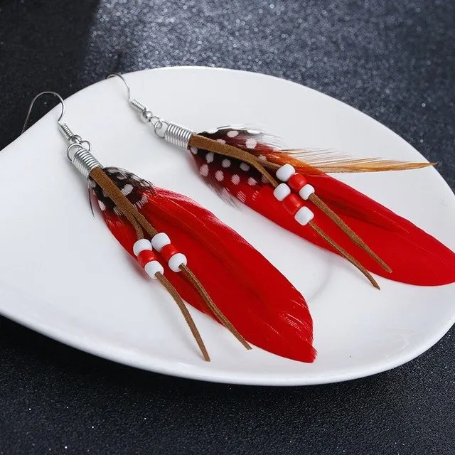 Bohemia Style Feather Earrings