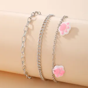 Bohemian Cute Girly Heart Anklet