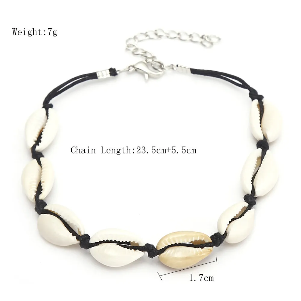 Bohemian Ethnic Shell Anklet