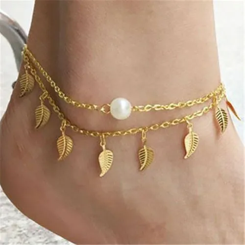 Bohemian Flowers Bell Anklet | Ankle Bracelets Women Bell | Ankle