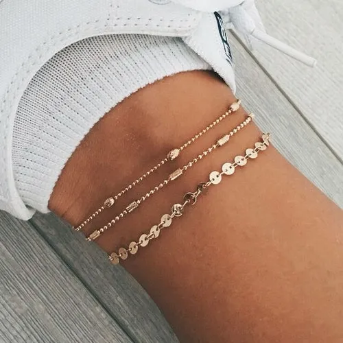 Bohemian Flowers Bell Anklet | Ankle Bracelets Women Bell | Ankle