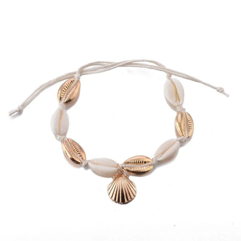 Bohemian Heart Shape Layered Anklet Bracelet