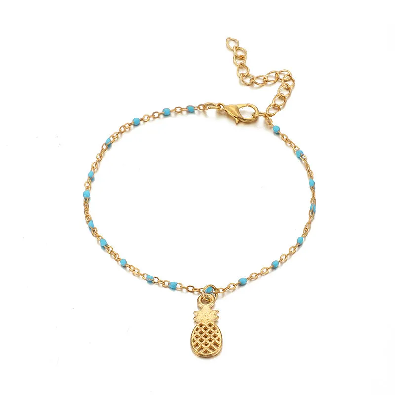 Bohemian marine life anklet