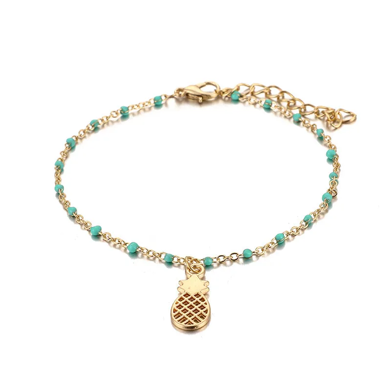 Bohemian marine life anklet