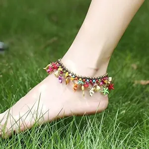 Bohemian Starfish Charms Beaded Bracelet Cum Anklet pair