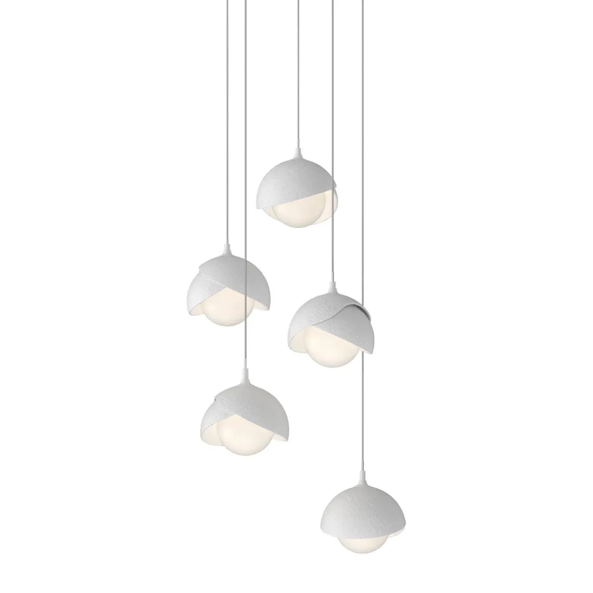 Brooklyn 16 in. 5 lights Long Pendant Light White Finish