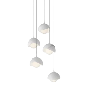 Brooklyn 16 in. 5 lights Long Pendant Light White Finish