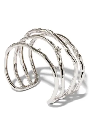 BRUT SILVER CRYSTAL THORN ORBIT CUFF