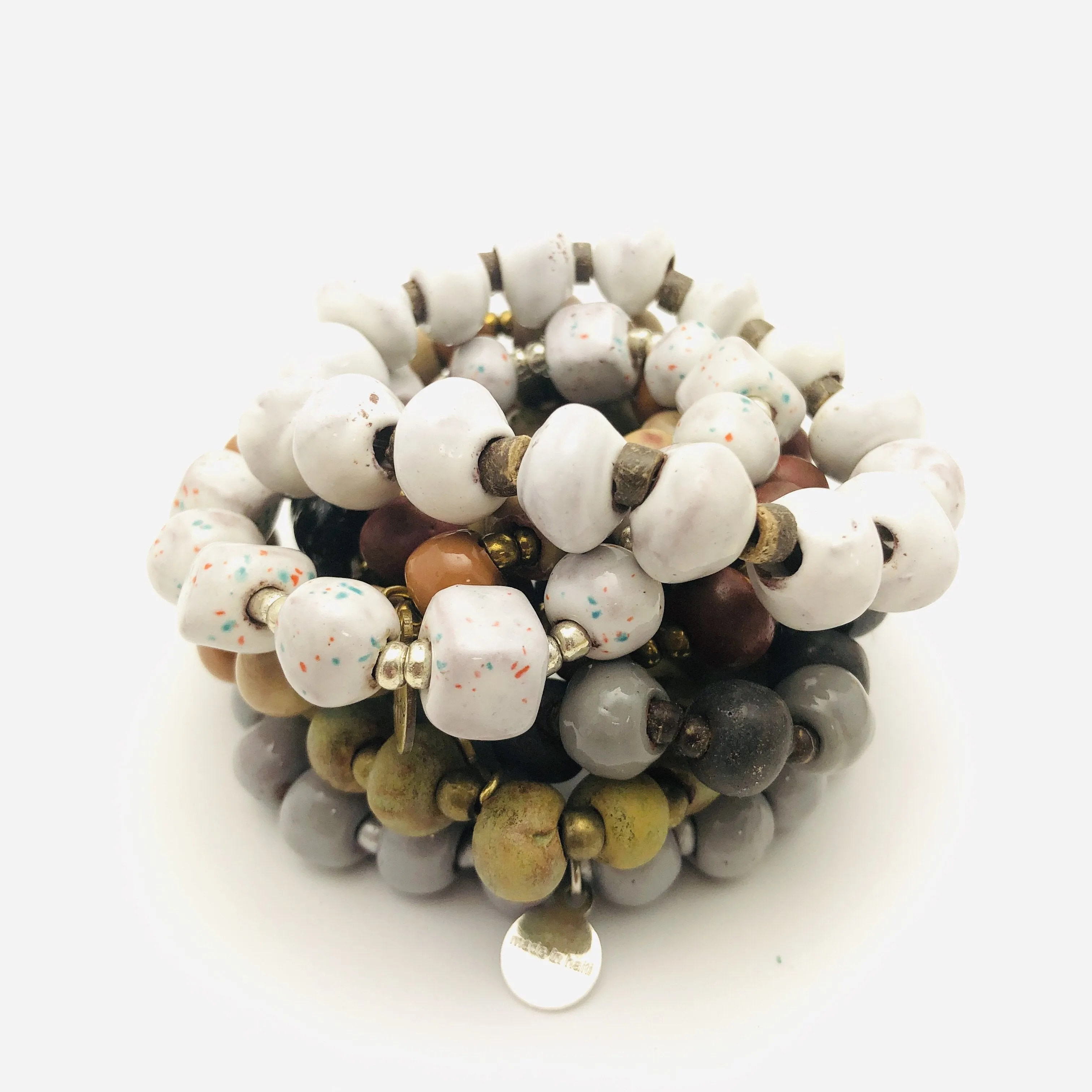 Ceramic Bead Bracelet Pack (set of 10)