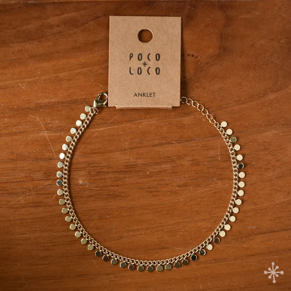 Chain Anklet Gold - Spheres