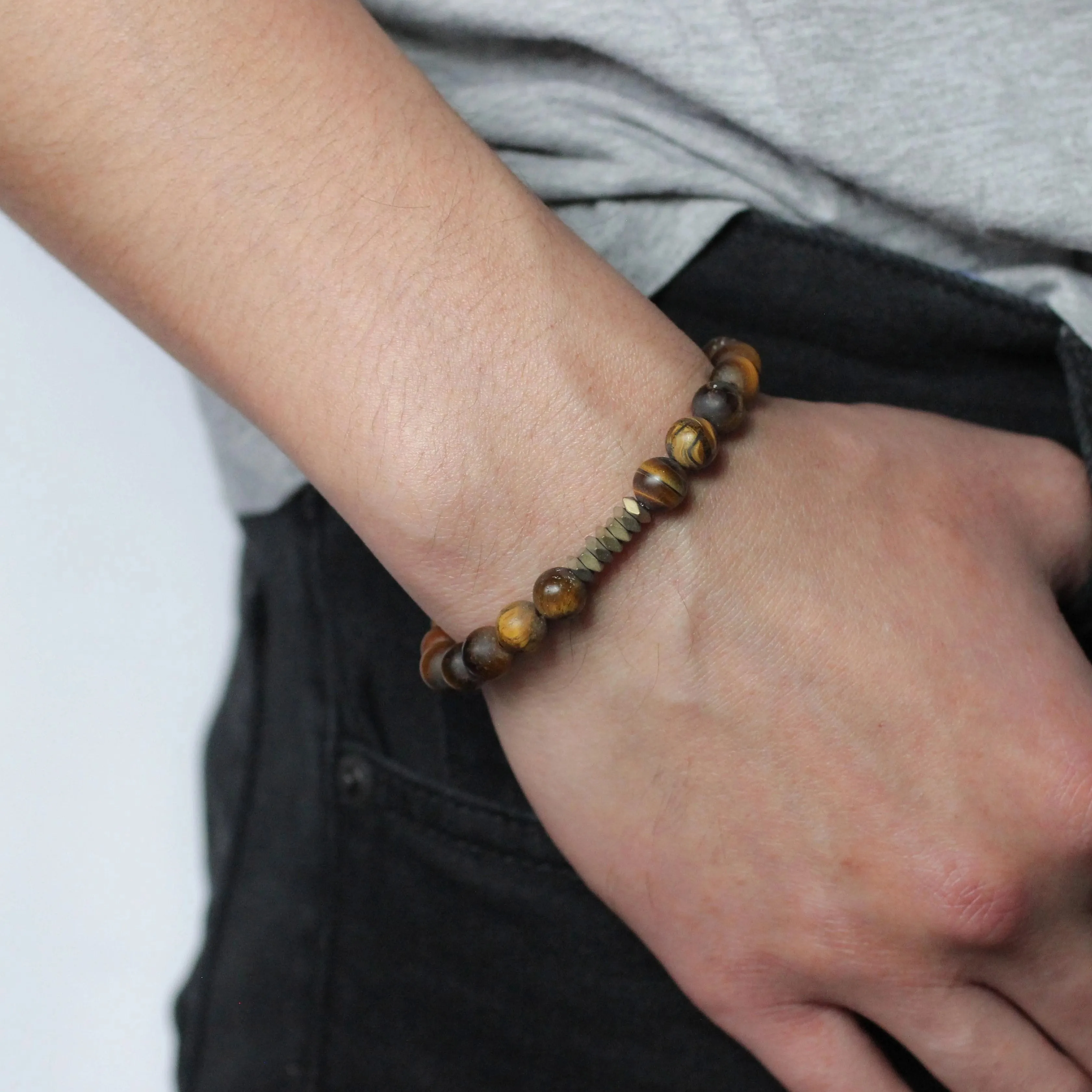 Crew Men’s Beaded Stone Bracelet