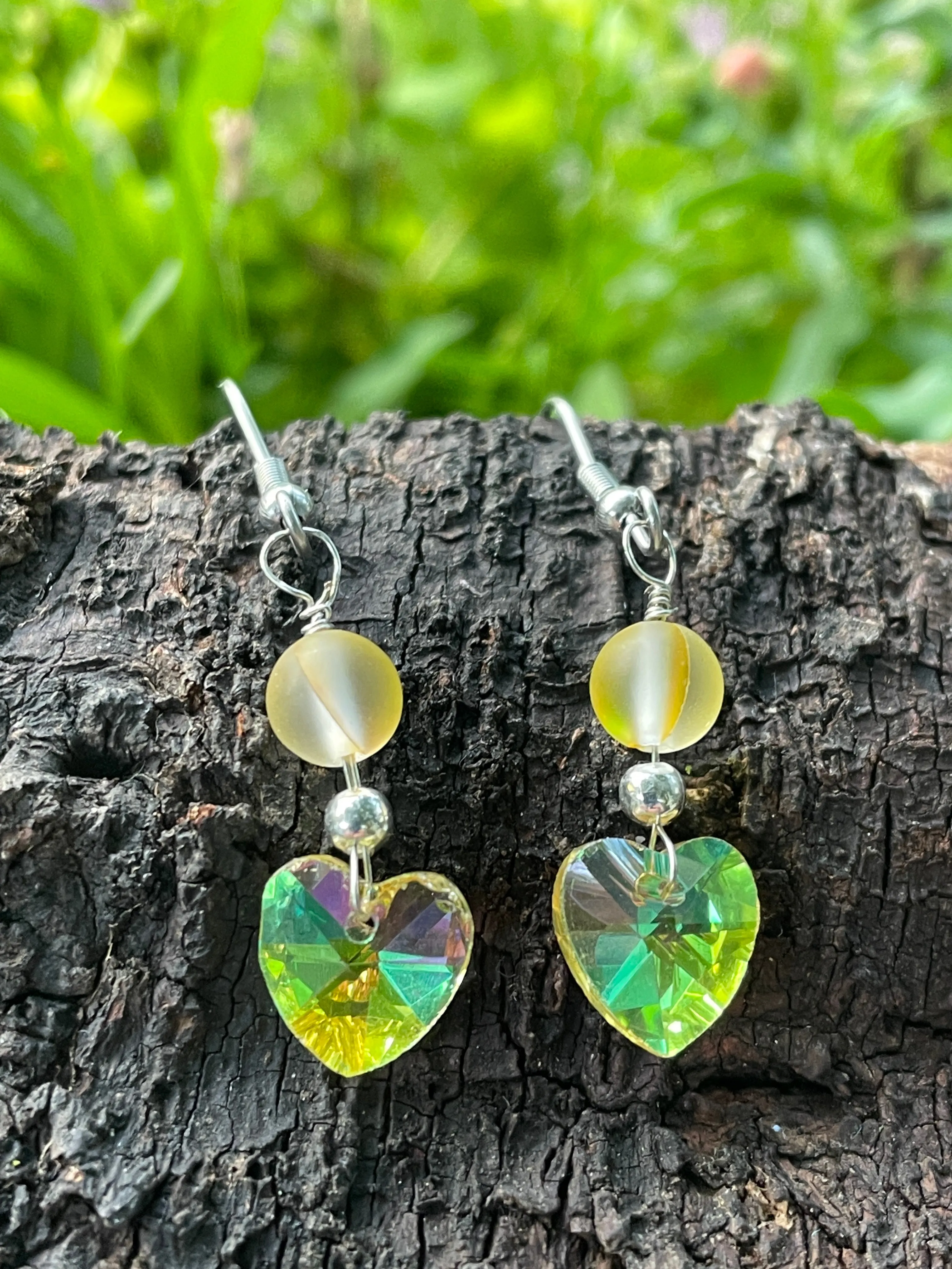 Crystal Heart Earrings