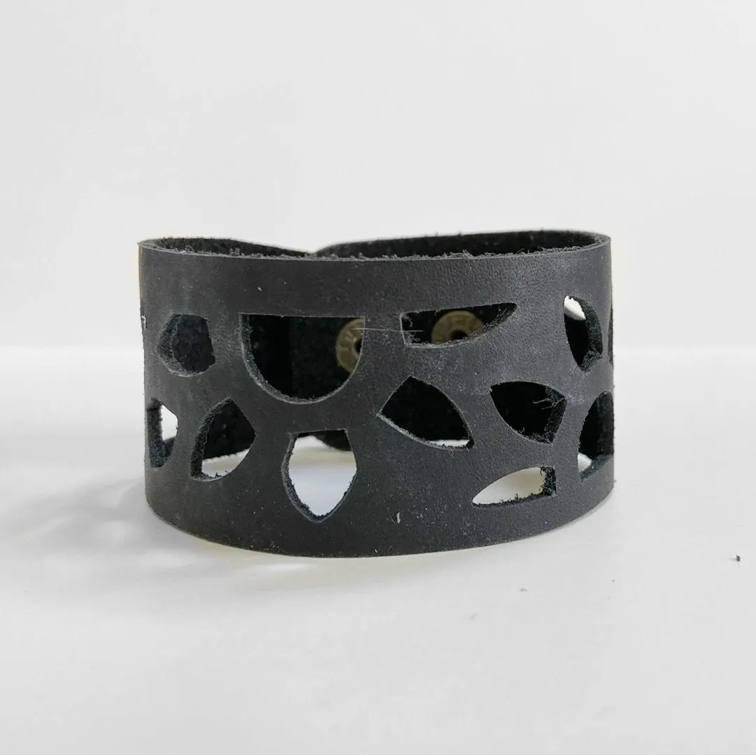 Cutout Leather Band - Sunflower Design