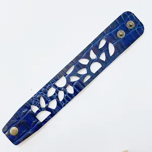 Cutout Leather Band - Sunflower Design