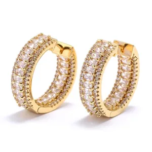 CZ Hoop Earrings