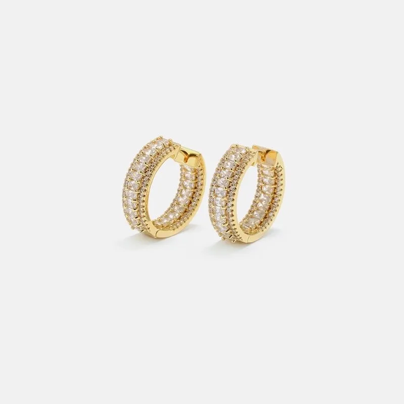 CZ Hoop Earrings