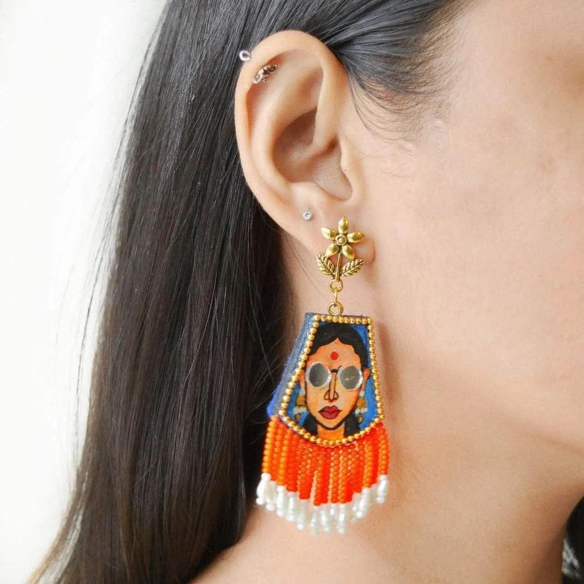 Darpan Handpainted (Earrings)