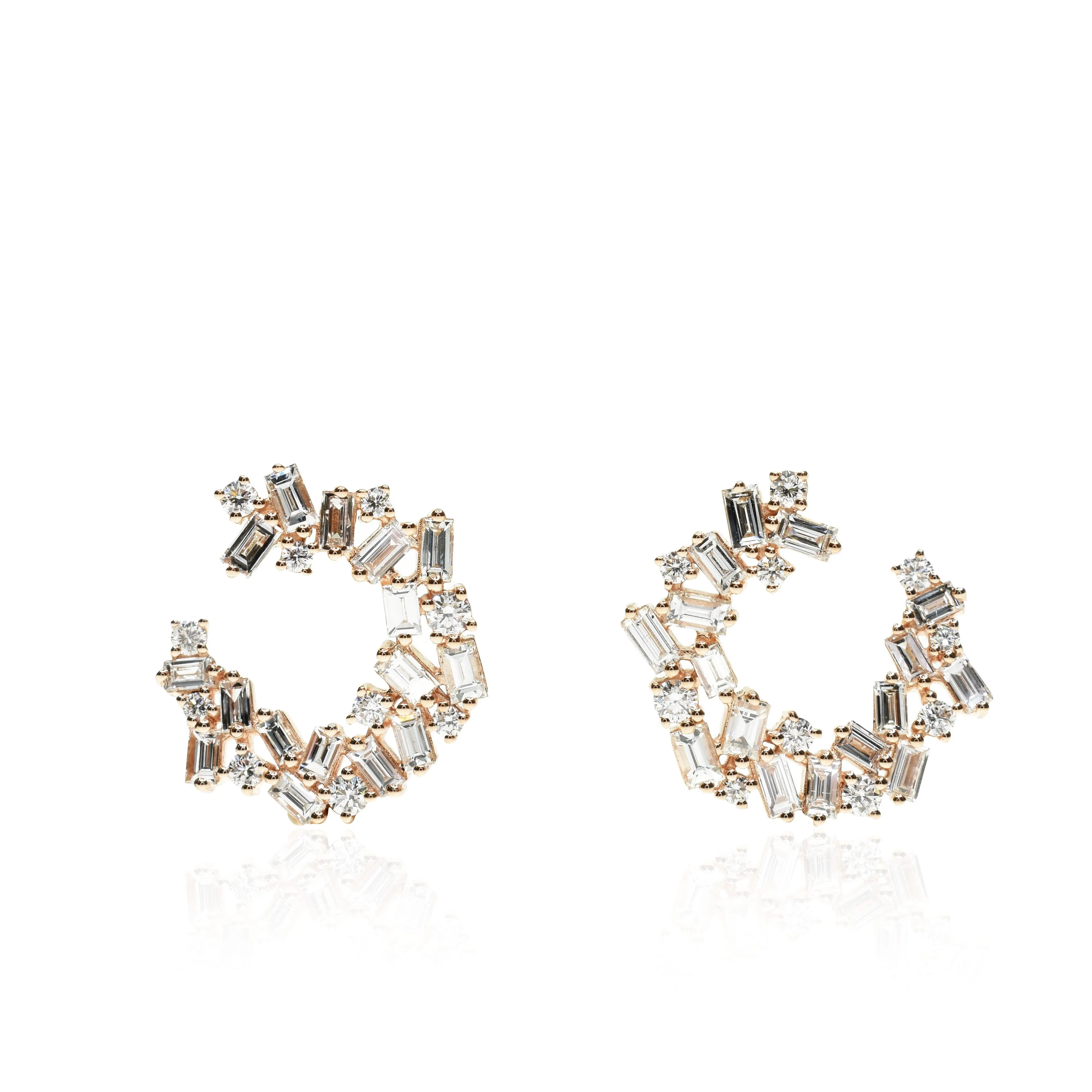 Dazzling Baguette Diamond Earrings