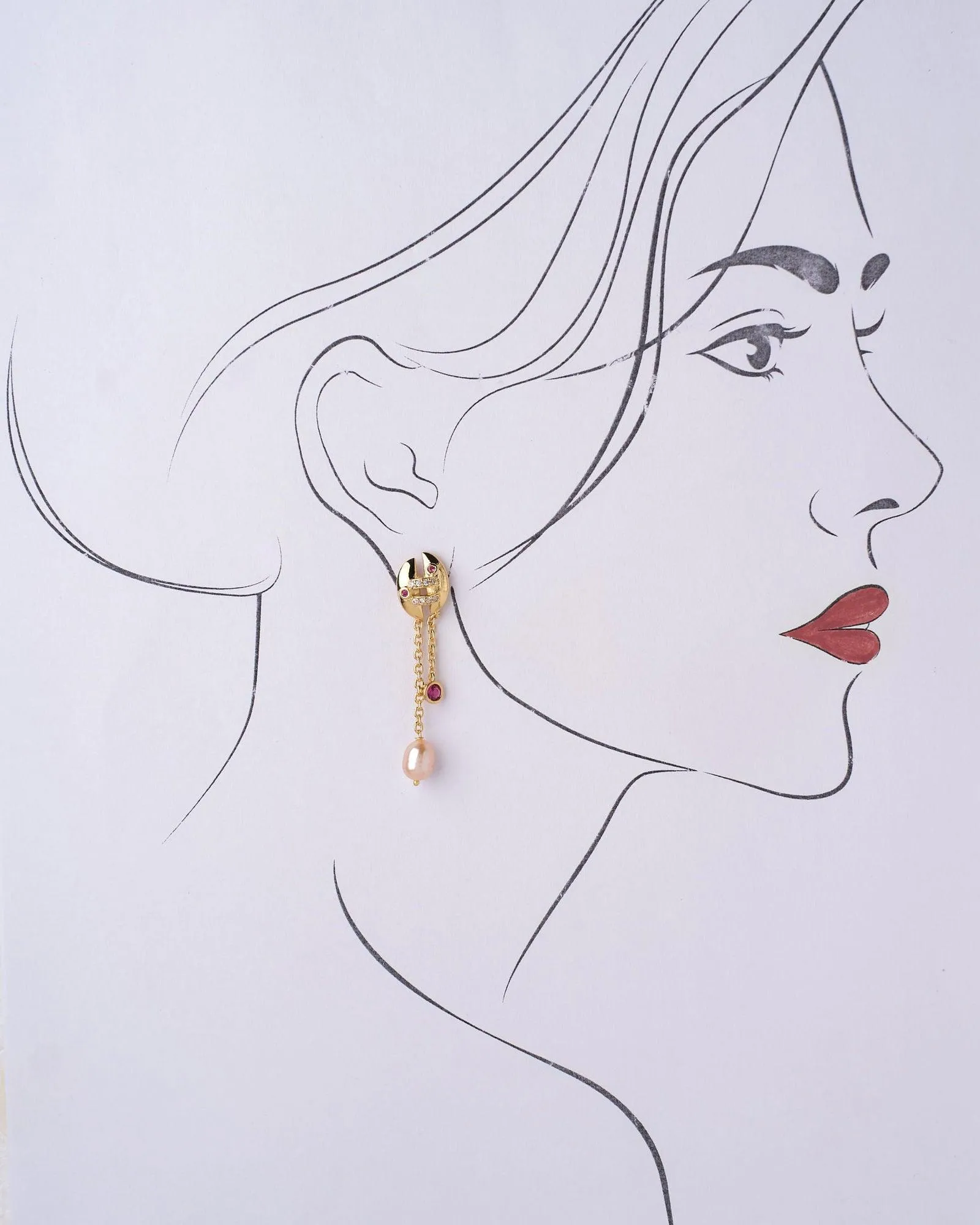 Dazzling Celebration Of Elegance Pearl Earring