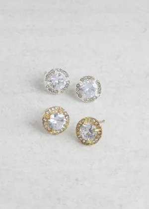 Dazzling Round Earrings