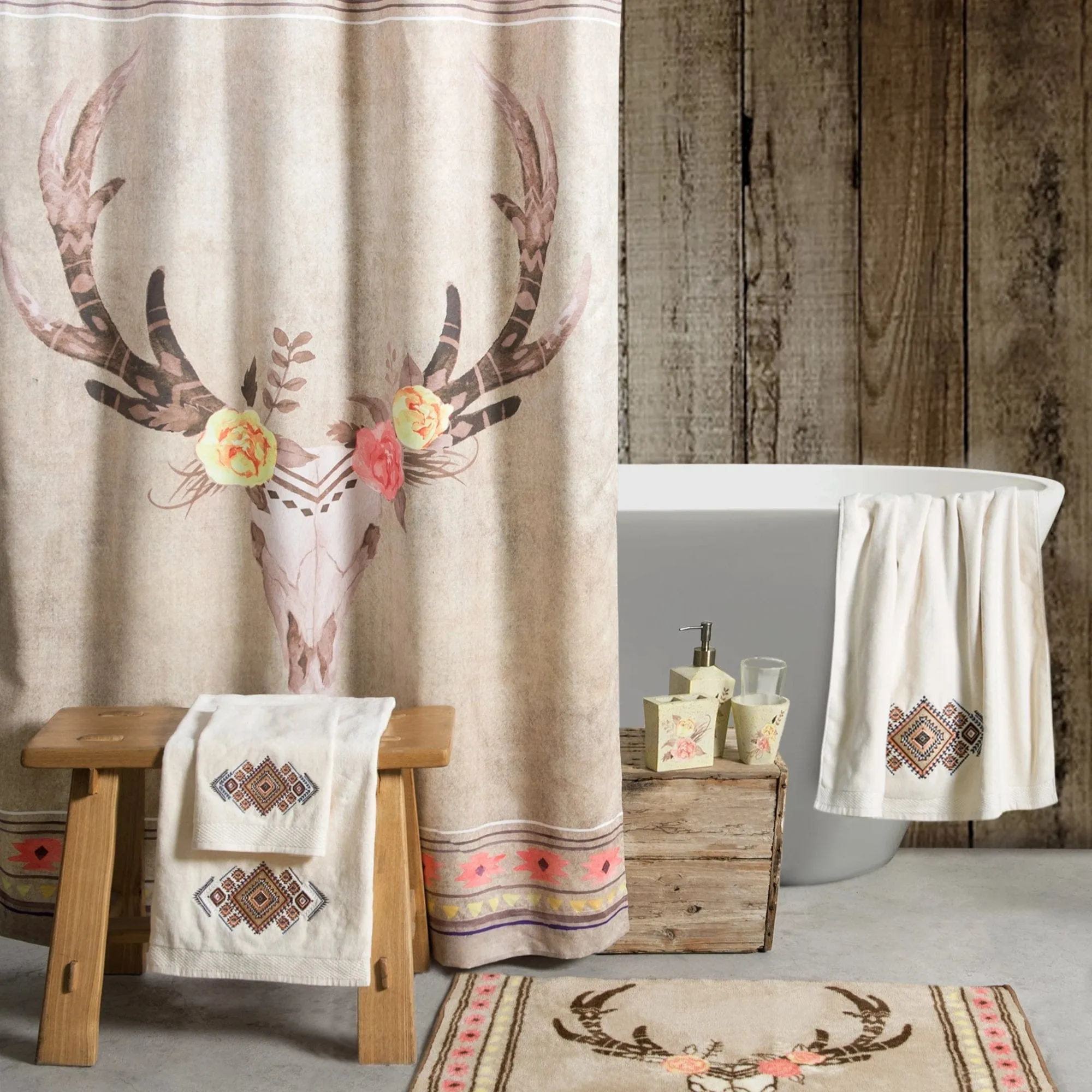 Desert Skull Shower Curtain