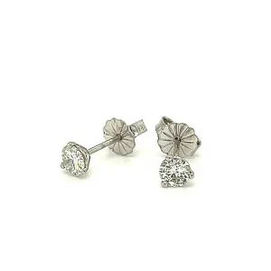 Diamond Stud Earrings, 0.54 Carats Total Weight