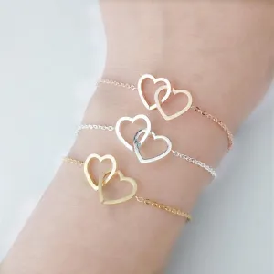 Double Heart Bracelet