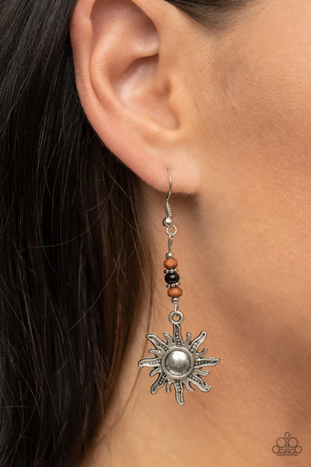 Earrings Sunshiny Days - Black E403