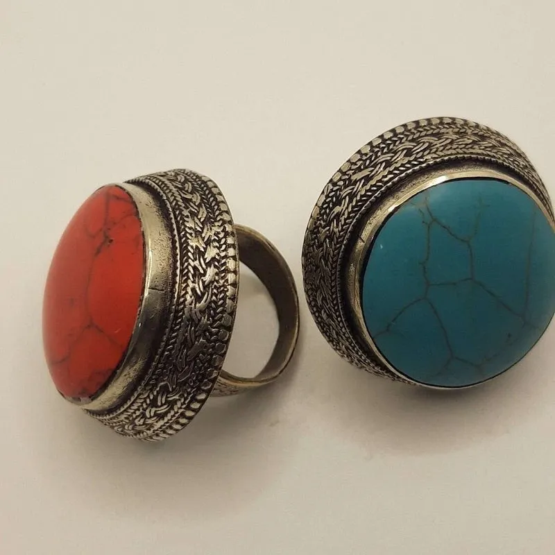 Ethnic Handmade Tribal Stone Ring