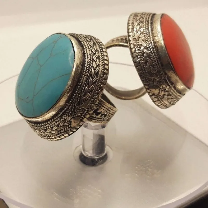 Ethnic Handmade Tribal Stone Ring