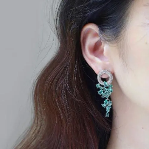 Fancy Star Drop Earrings