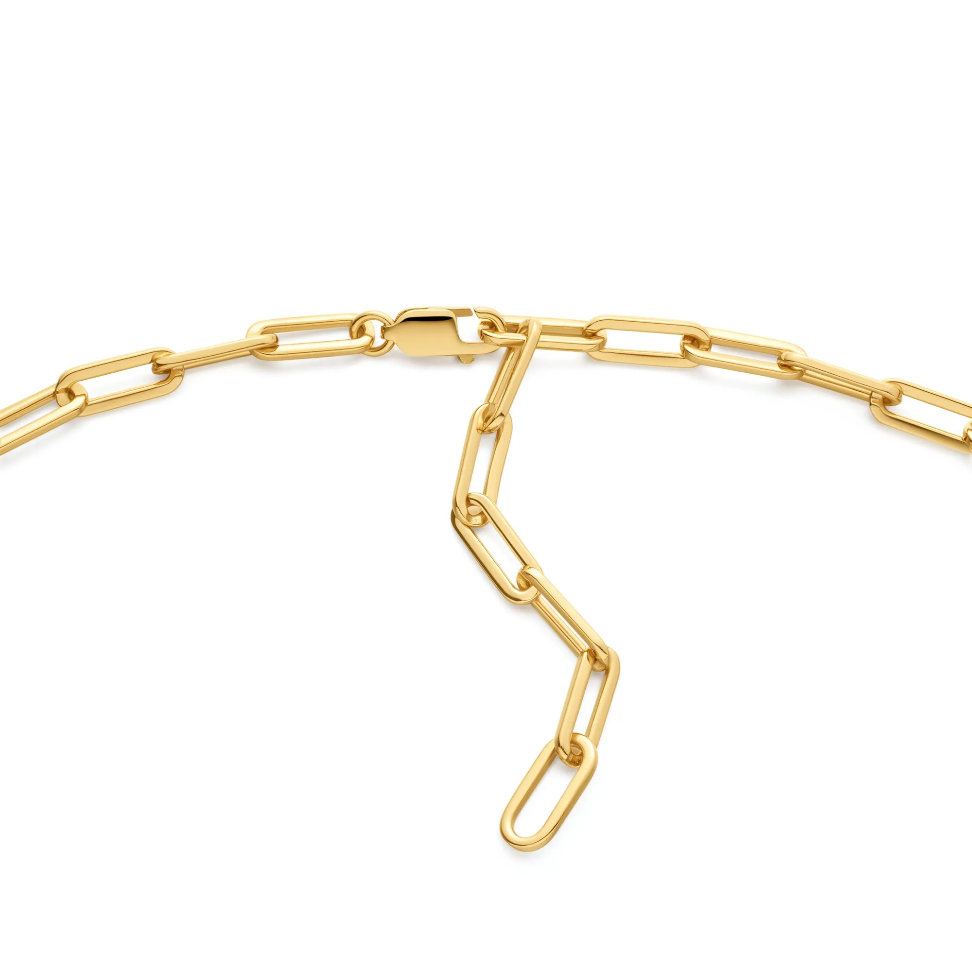 Gold Linked Chunky Chain Necklace