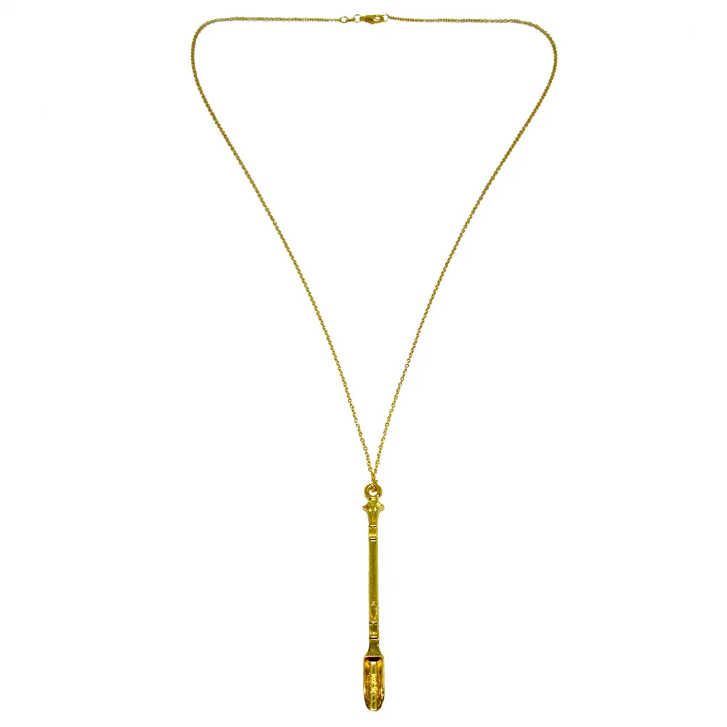 Golden Mini Ladle Necklace