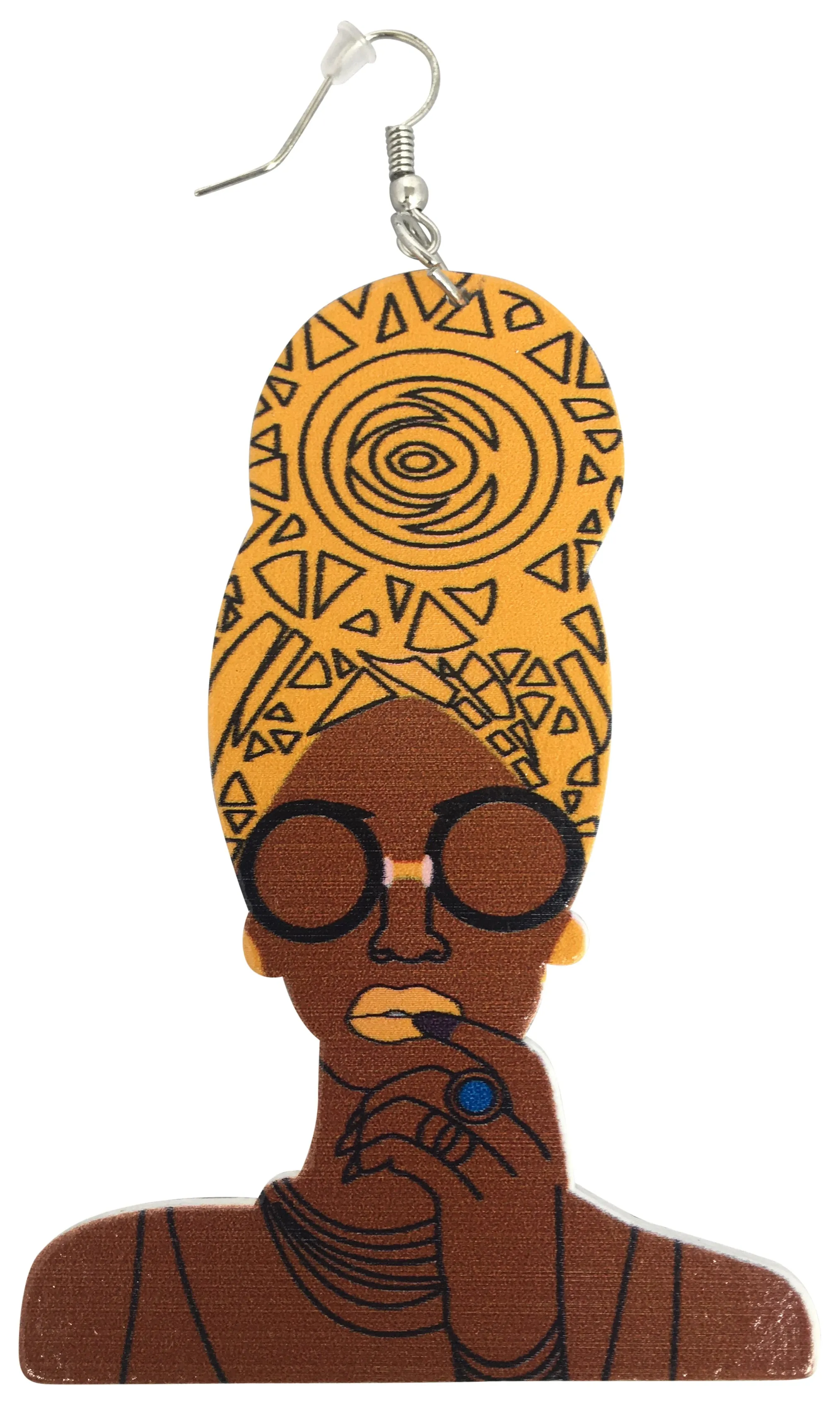 Headwrap Mami earrings (7 colors 2 choose from) | Natural hair | Afrocentric | jewelry | accessories