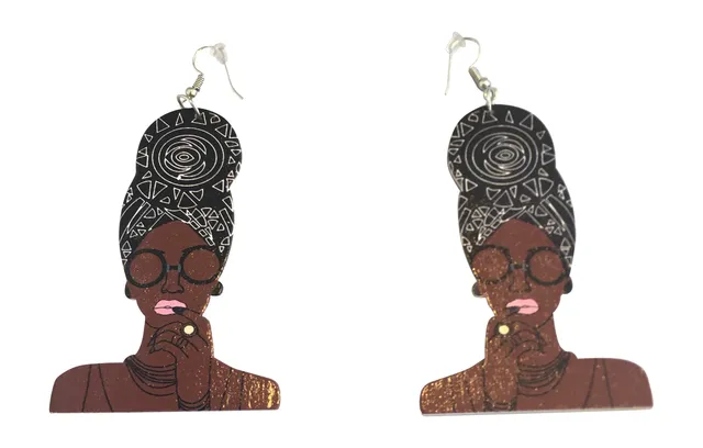 Headwrap Mami earrings (7 colors 2 choose from) | Natural hair | Afrocentric | jewelry | accessories