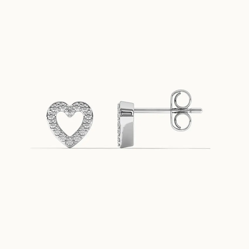 Heart Co Diamond Earrings