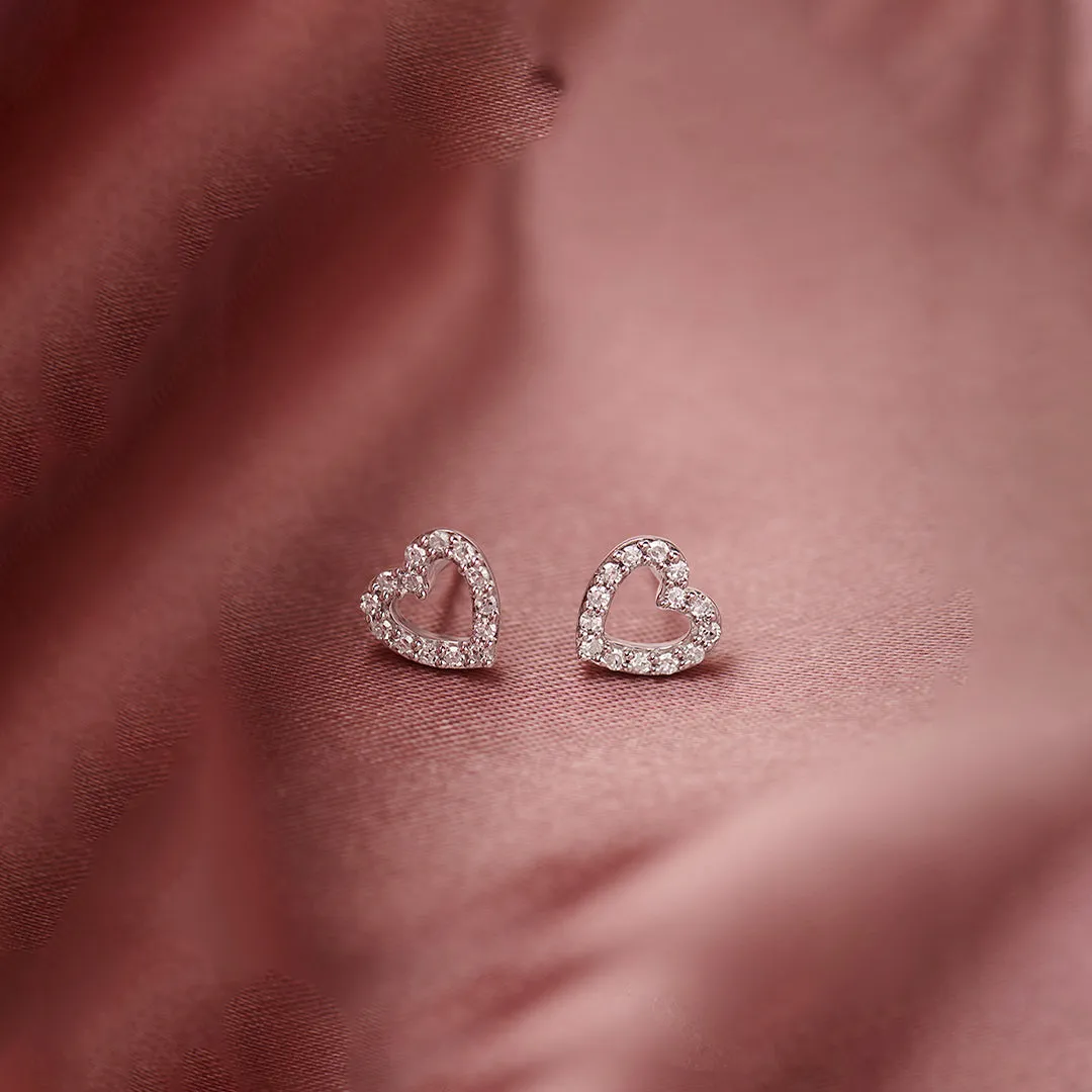 Heart Co Diamond Earrings