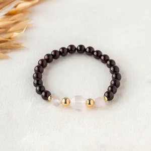 Heart's Desire Garnet Gemstone Bracelet 6mm