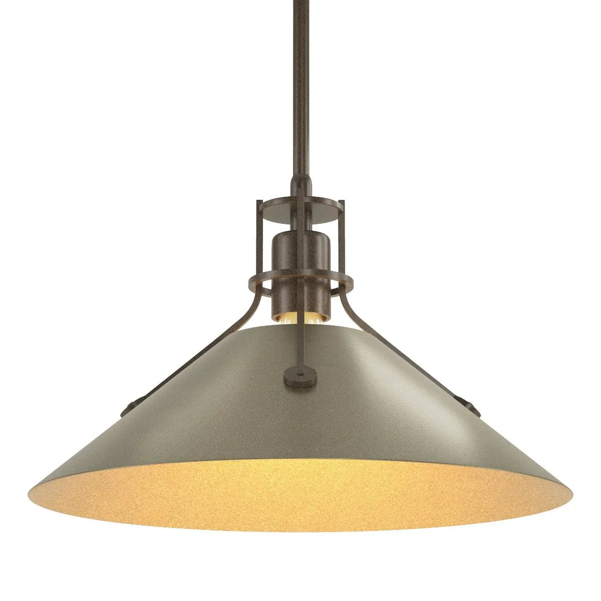 Henry 14 in. Pendant Light Bronze finish Steel shade